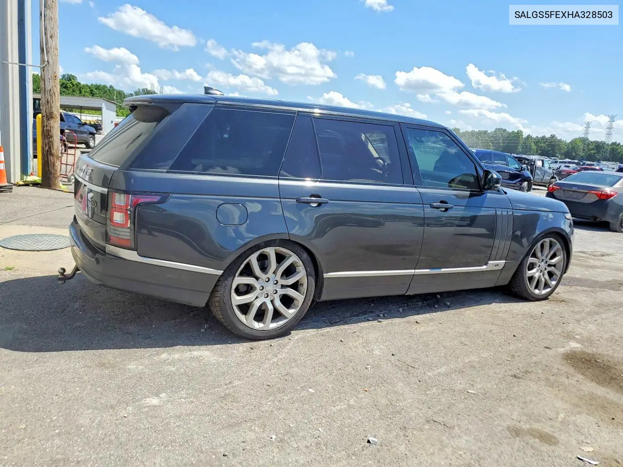 2017 Land Rover Range Rover Supercharged VIN: SALGS5FEXHA328503 Lot: 57214336