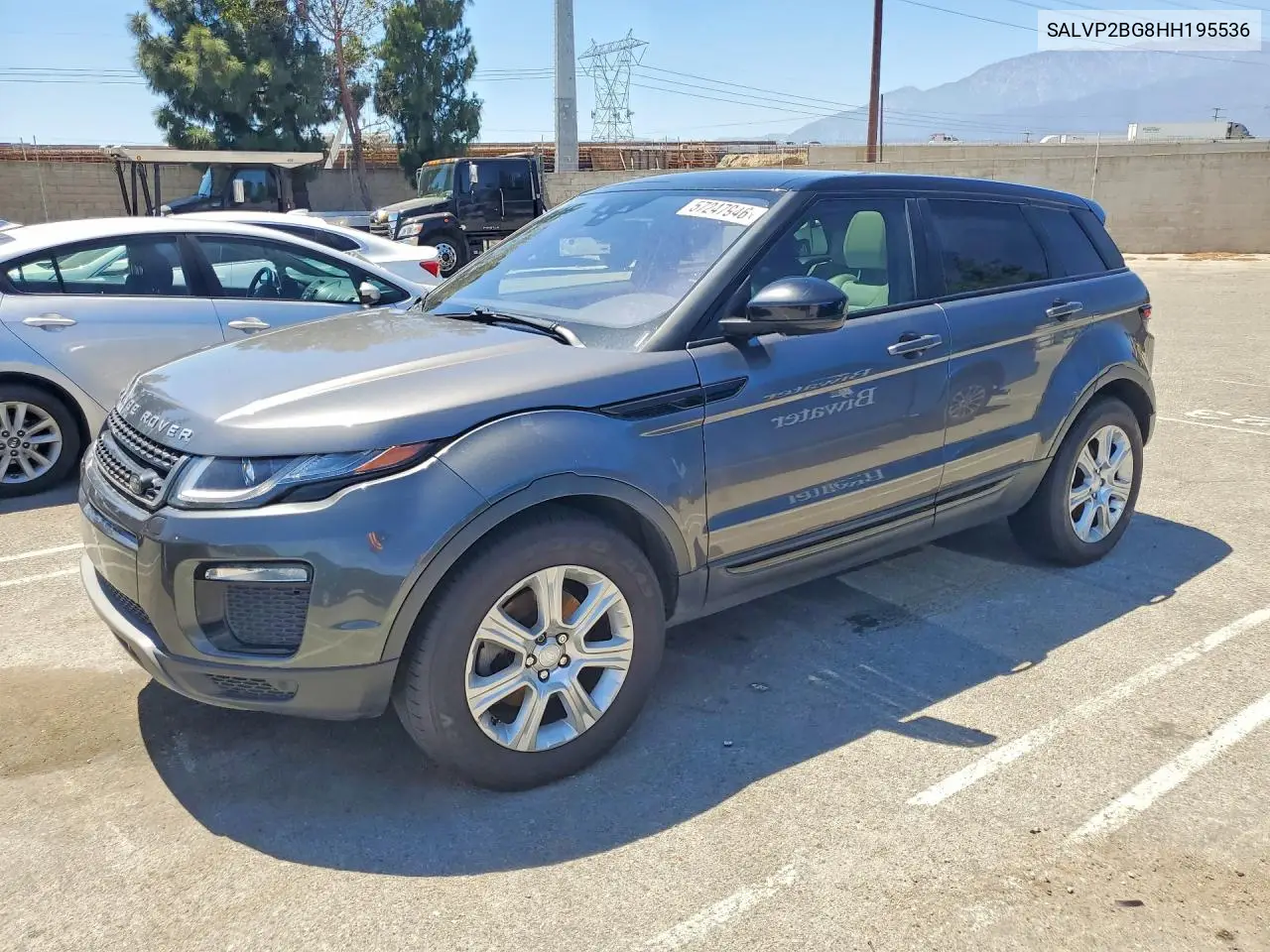 2017 Land Rover Range Rover Evoque Se VIN: SALVP2BG8HH195536 Lot: 57247946