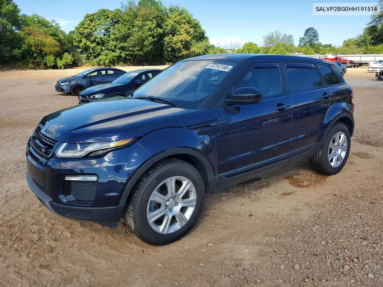 2017 Land Rover Range Rover Evoque Se VIN: SALVP2BG0HH191514 Lot: 57312186