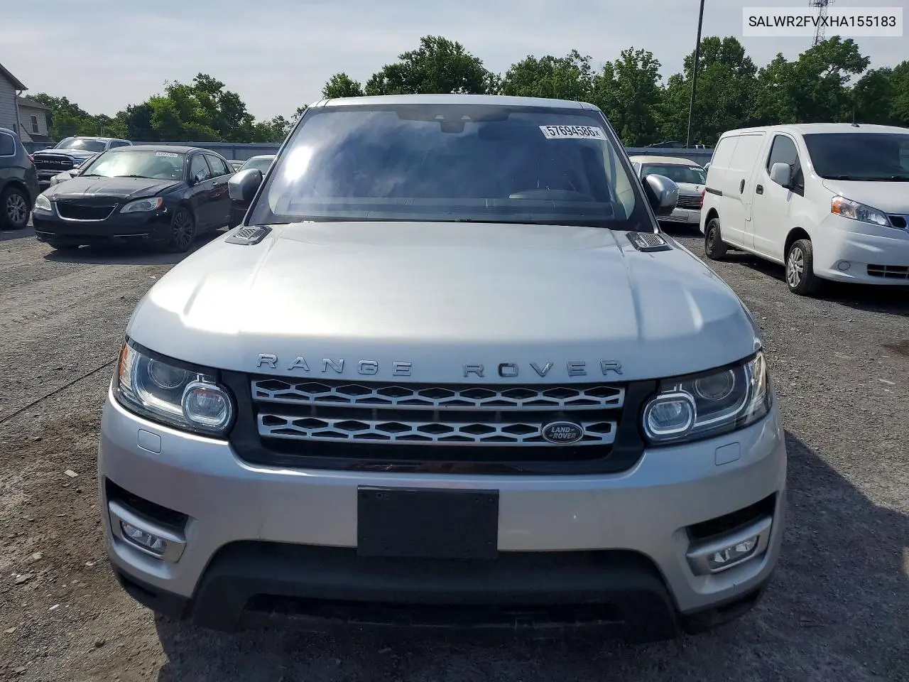 2017 Land Rover Range Rover Sport Hse VIN: SALWR2FVXHA155183 Lot: 57694586