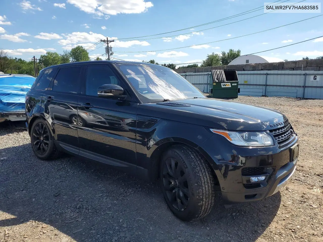 2017 Land Rover Range Rover Sport Hse VIN: SALWR2FV7HA683585 Lot: 58202036