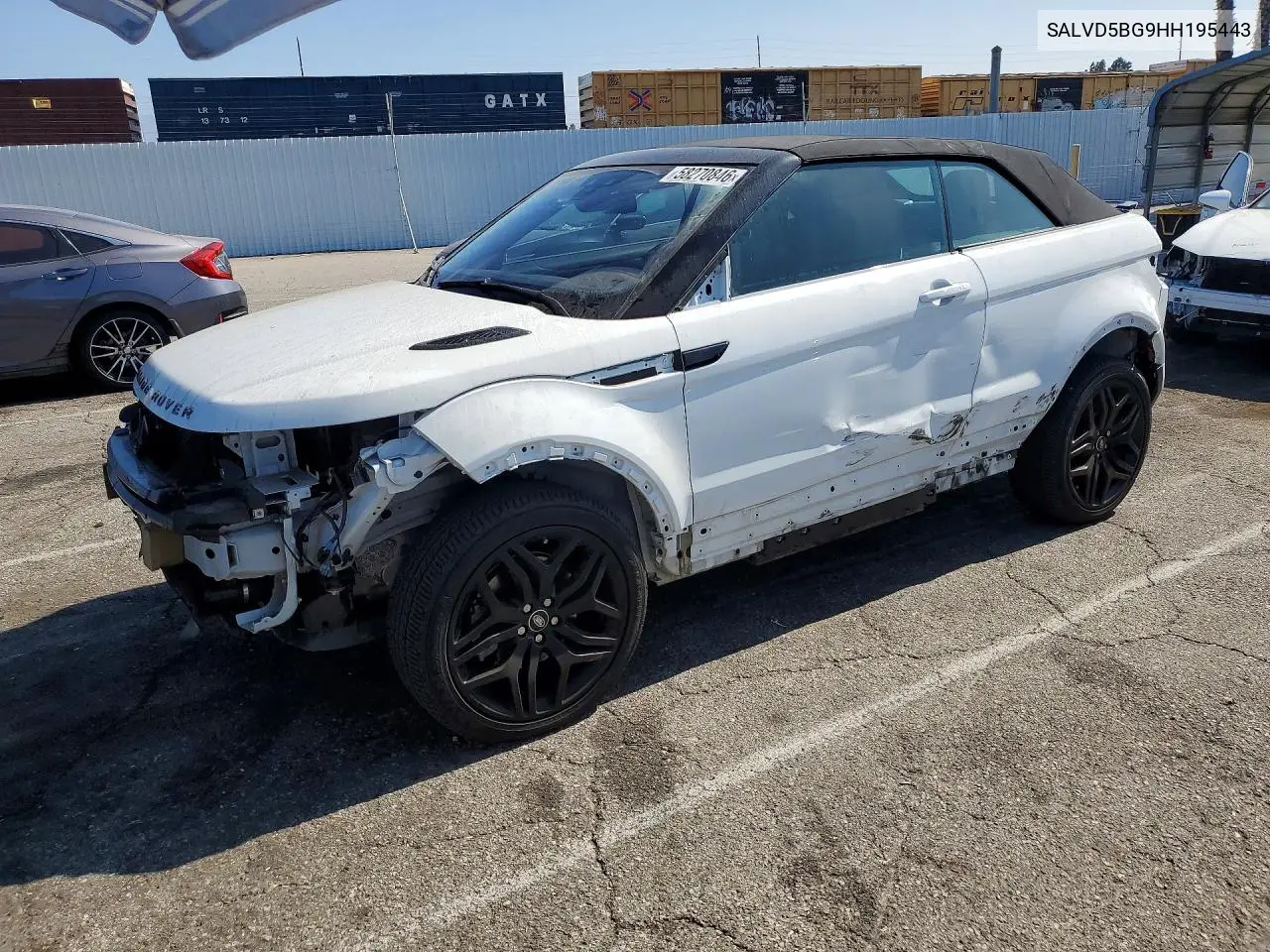 2017 Land Rover Range Rover Evoque Hse Dynamic VIN: SALVD5BG9HH195443 Lot: 58270846