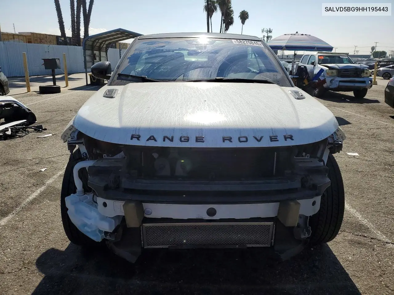 2017 Land Rover Range Rover Evoque Hse Dynamic VIN: SALVD5BG9HH195443 Lot: 58270846