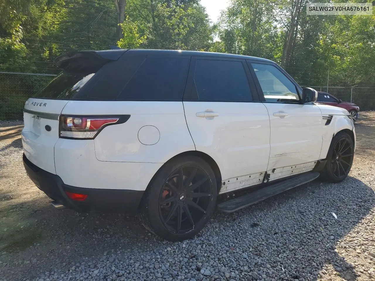 2017 Land Rover Range Rover Sport Se VIN: SALWG2FV0HA676161 Lot: 58498186