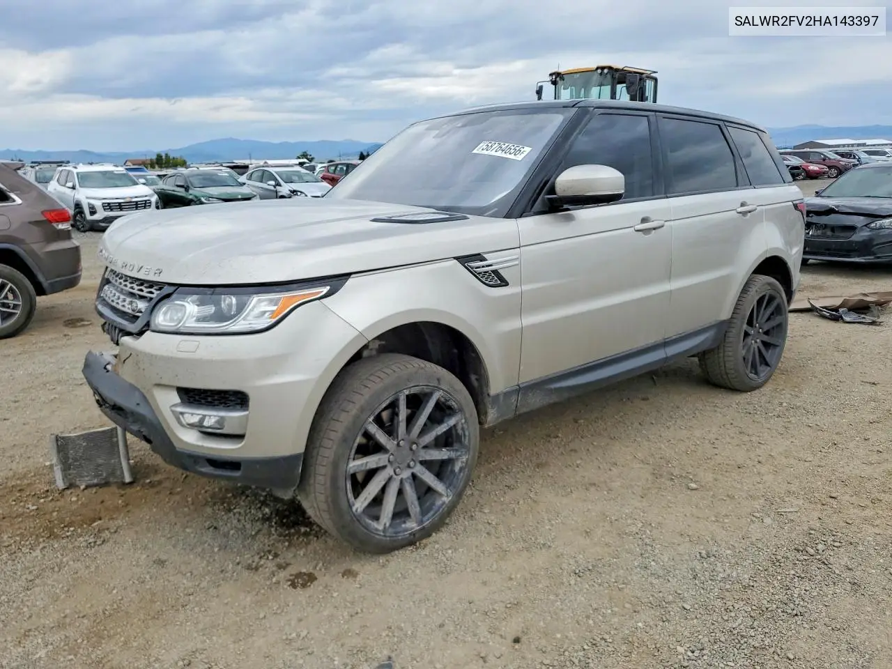 2017 Land Rover Range Rover Sport Hse VIN: SALWR2FV2HA143397 Lot: 58764656