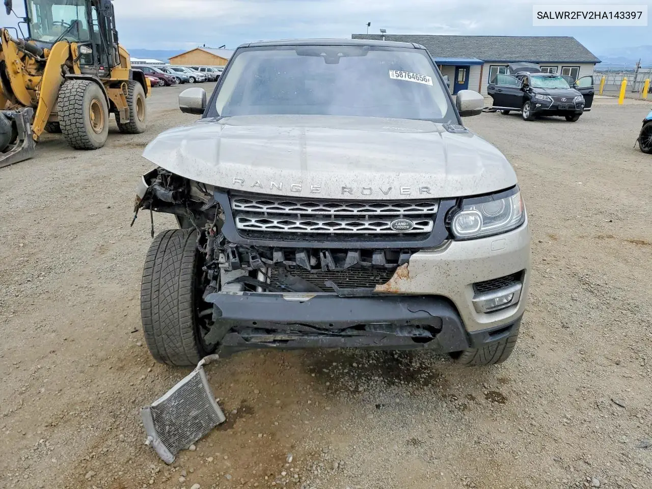 2017 Land Rover Range Rover Sport Hse VIN: SALWR2FV2HA143397 Lot: 58764656