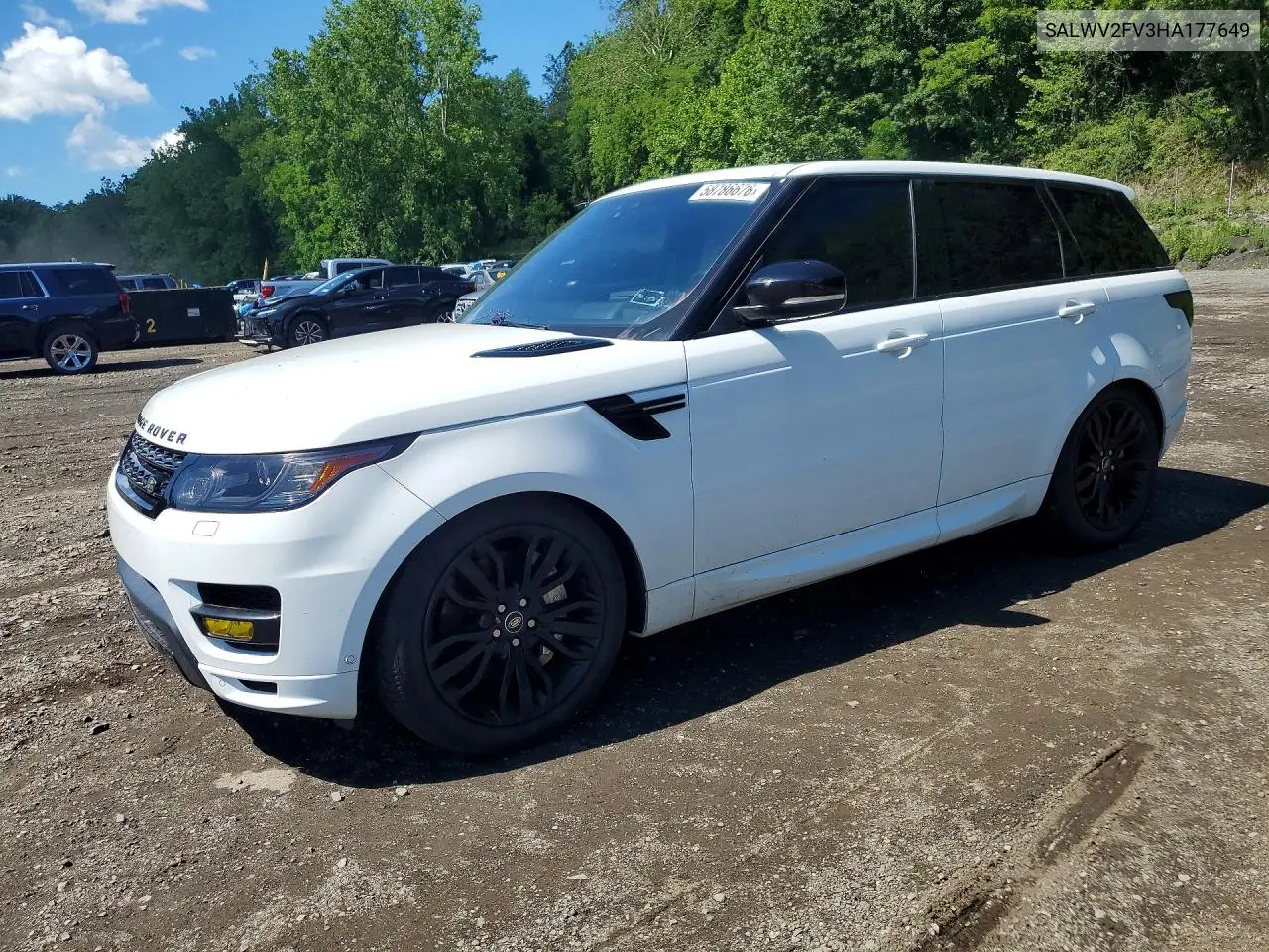 2017 Land Rover Range Rover Sport Hse Dynamic VIN: SALWV2FV3HA177649 Lot: 58786676