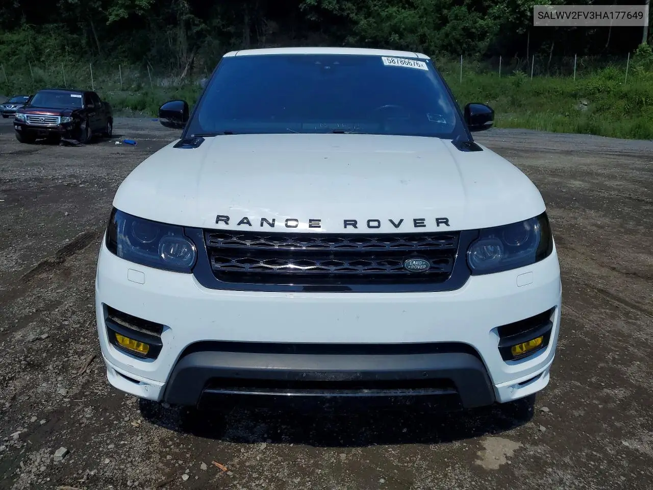 2017 Land Rover Range Rover Sport Hse Dynamic VIN: SALWV2FV3HA177649 Lot: 58786676