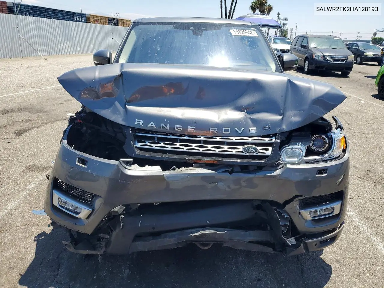 2017 Land Rover Range Rover Sport Hse VIN: SALWR2FK2HA128193 Lot: 58820846