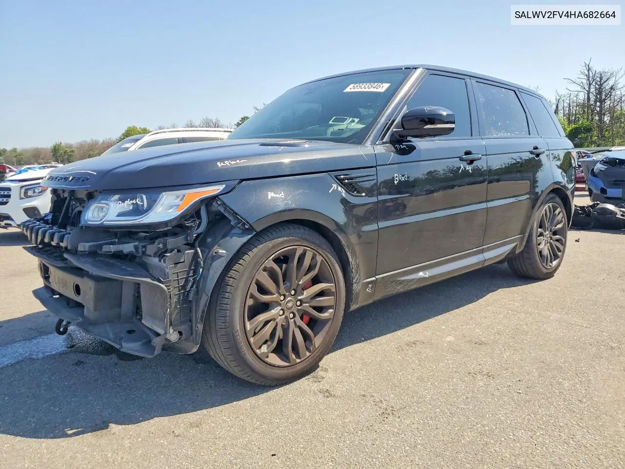 2017 Land Rover Range Rover Sport Hse Dynamic VIN: SALWV2FV4HA682664 Lot: 58933846