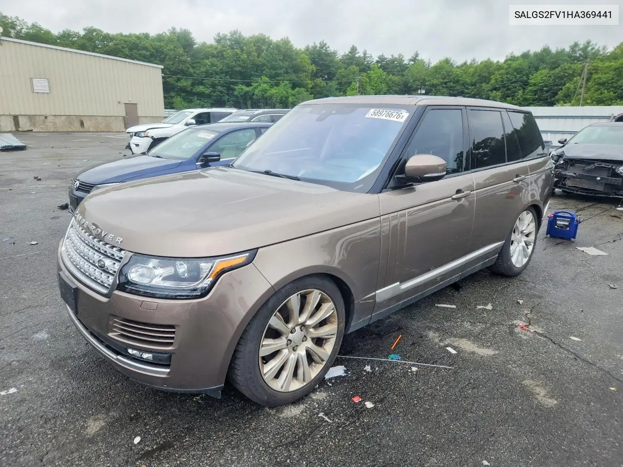 2017 Land Rover Range Rover Hse VIN: SALGS2FV1HA369441 Lot: 58976676