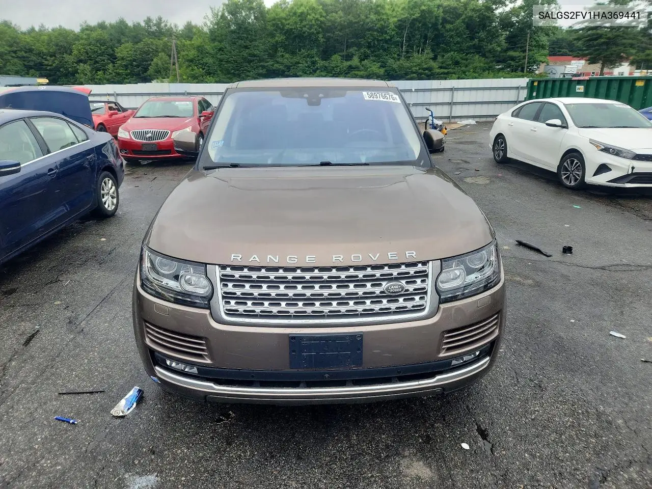 2017 Land Rover Range Rover Hse VIN: SALGS2FV1HA369441 Lot: 58976676