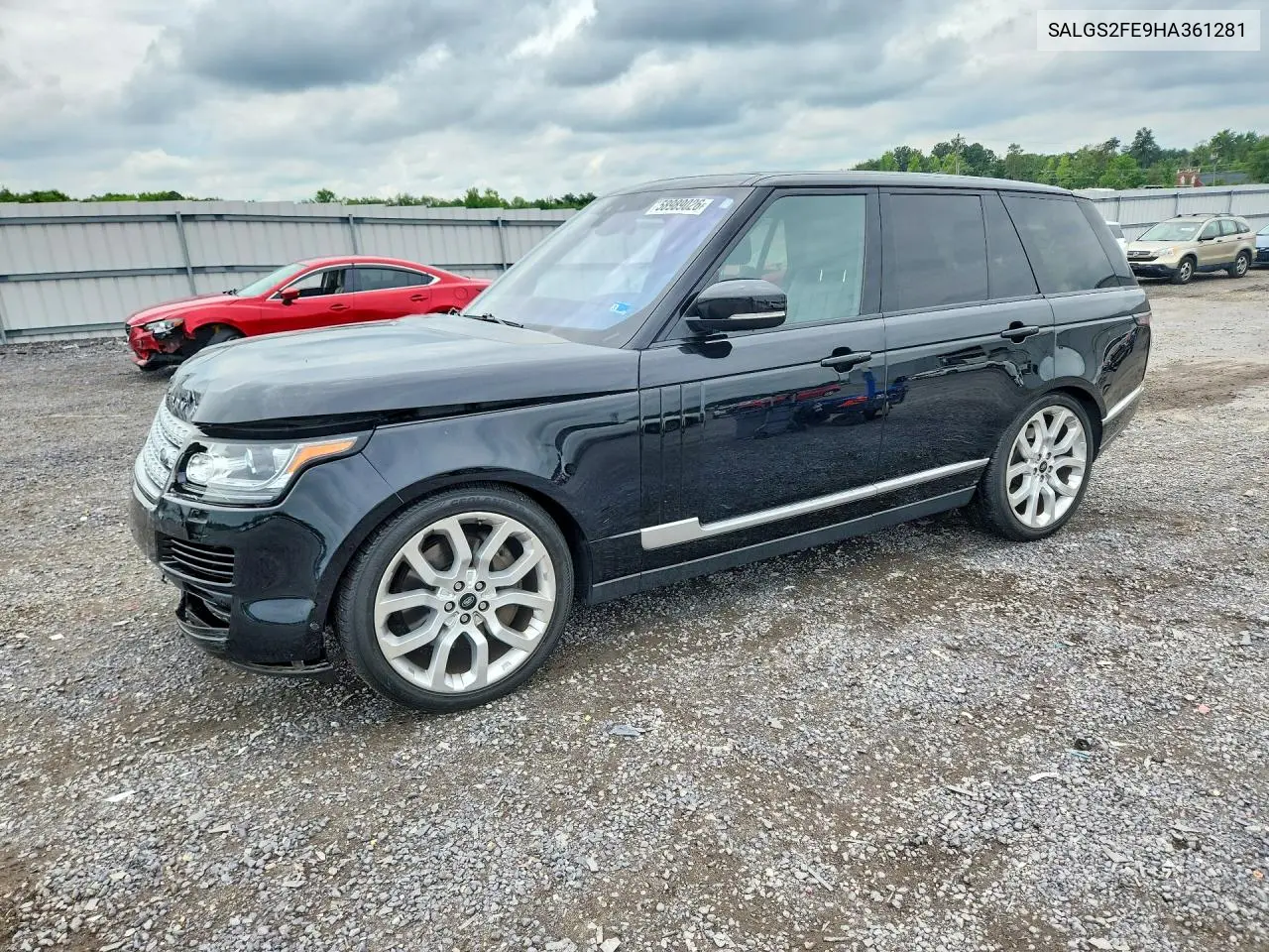 2017 Land Rover Range Rover Supercharged VIN: SALGS2FE9HA361281 Lot: 58989026