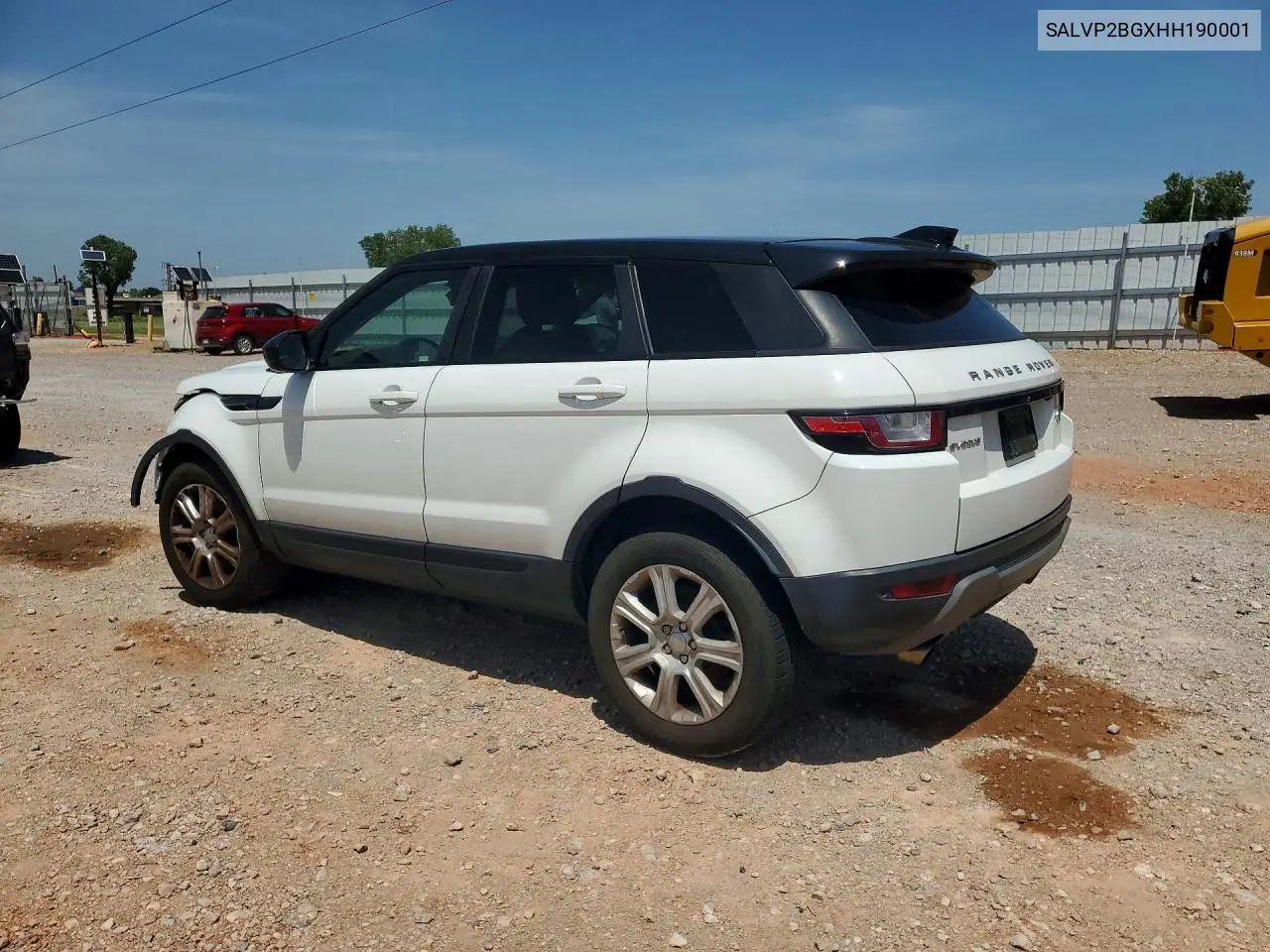 2017 Land Rover Range Rover Evoque Se VIN: SALVP2BGXHH190001 Lot: 59068736