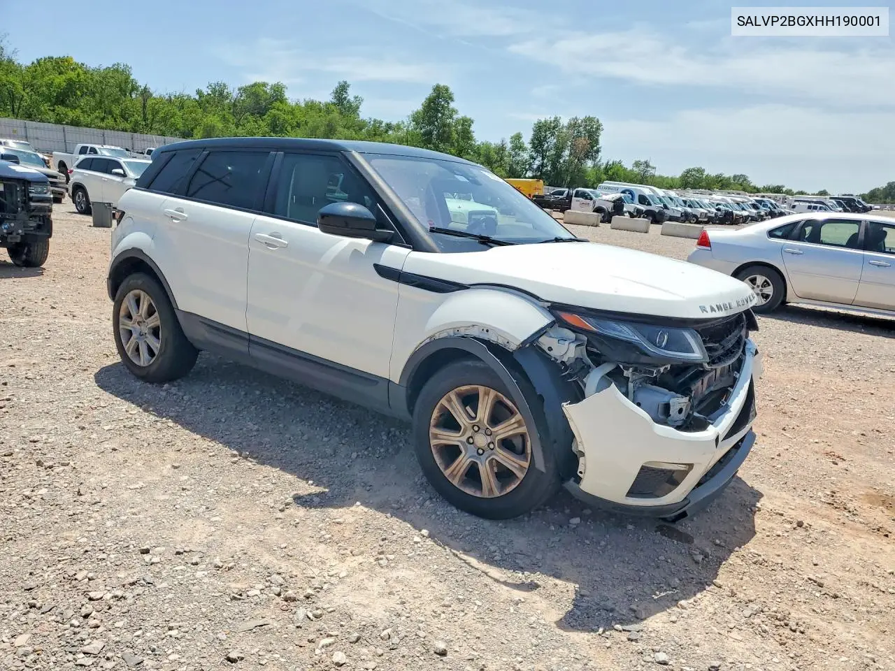 2017 Land Rover Range Rover Evoque Se VIN: SALVP2BGXHH190001 Lot: 59068736