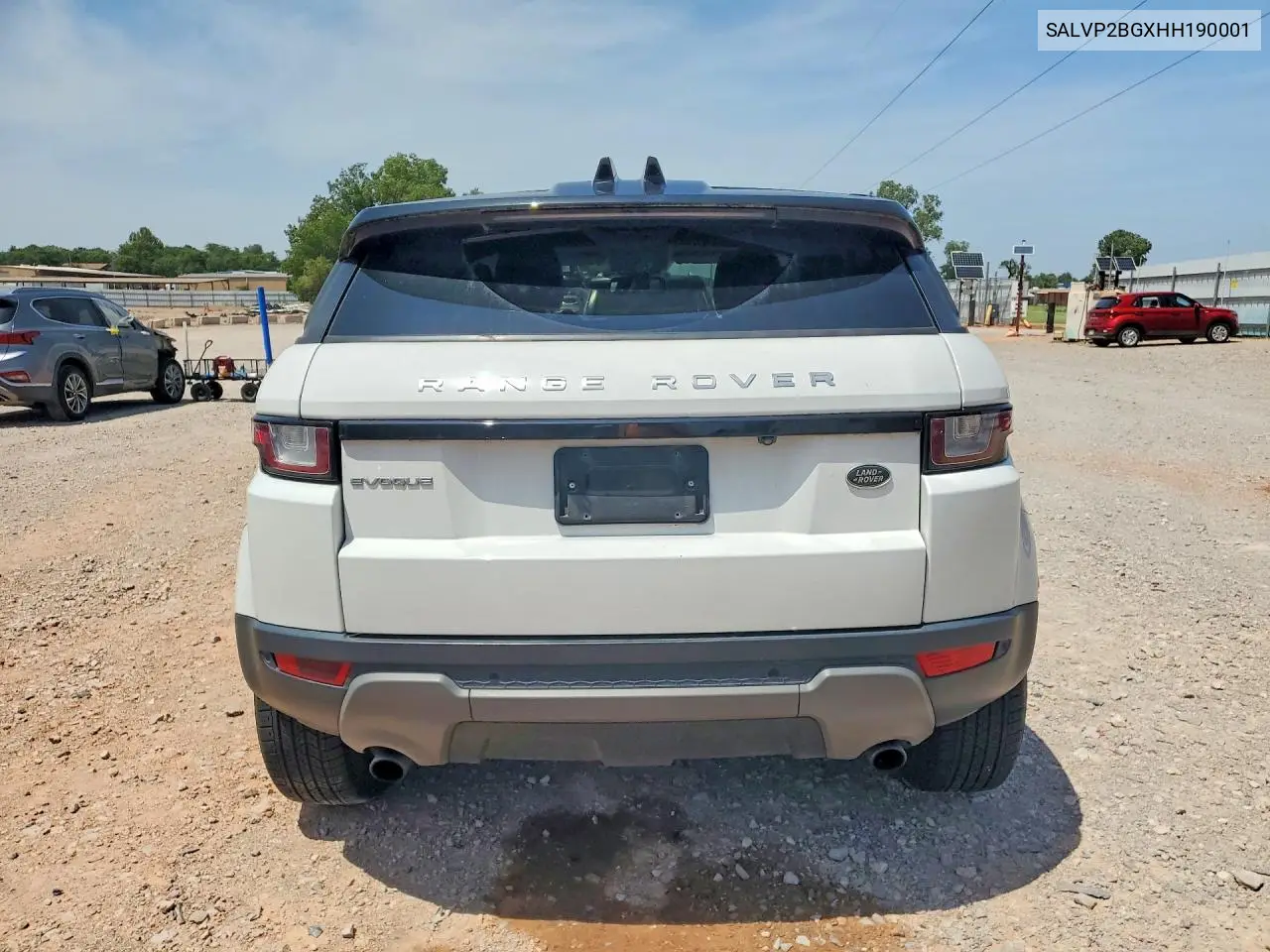 2017 Land Rover Range Rover Evoque Se VIN: SALVP2BGXHH190001 Lot: 59068736