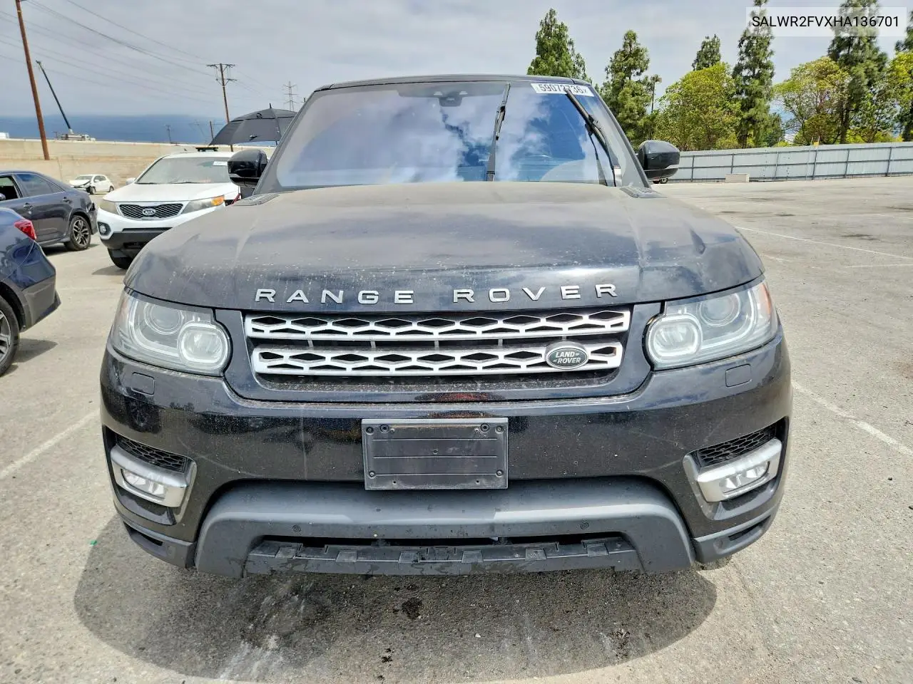 2017 Land Rover Range Rover Sport Hse VIN: SALWR2FVXHA136701 Lot: 59072736