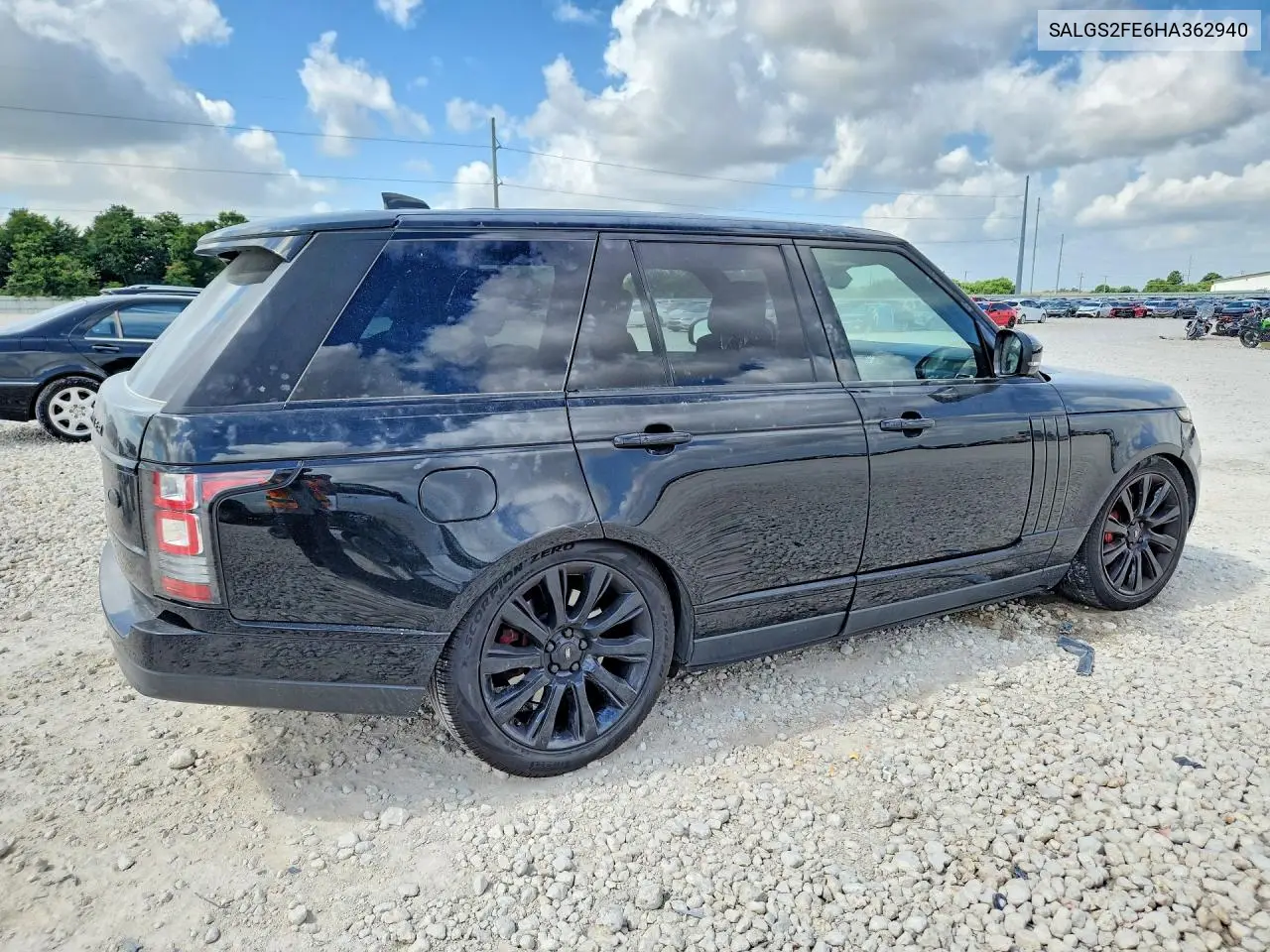 2017 Land Rover Range Rover Supercharged VIN: SALGS2FE6HA362940 Lot: 59157596