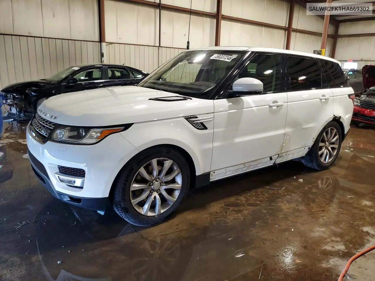 2017 Land Rover Range Rover Sport Hse VIN: SALWR2FK1HA669302 Lot: 59337246