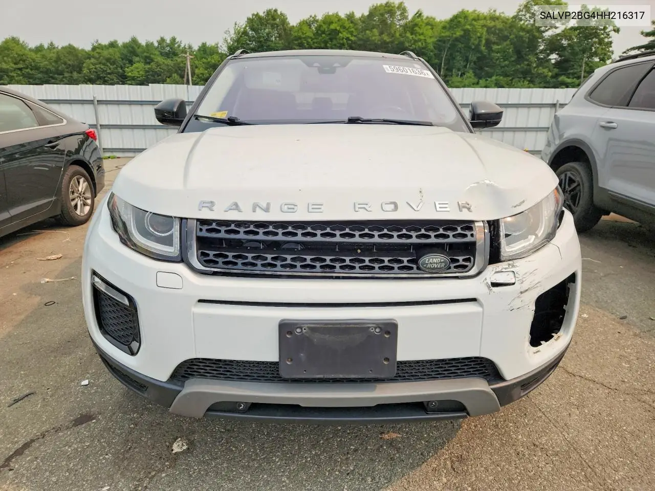 2017 Land Rover Range Rover Evoque Se VIN: SALVP2BG4HH216317 Lot: 59601636