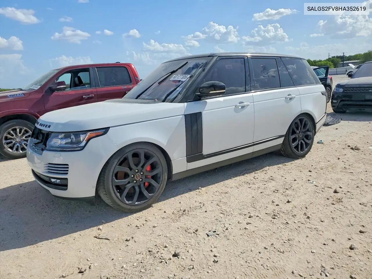 2017 Land Rover Range Rover Hse VIN: SALGS2FV8HA352619 Lot: 60127306