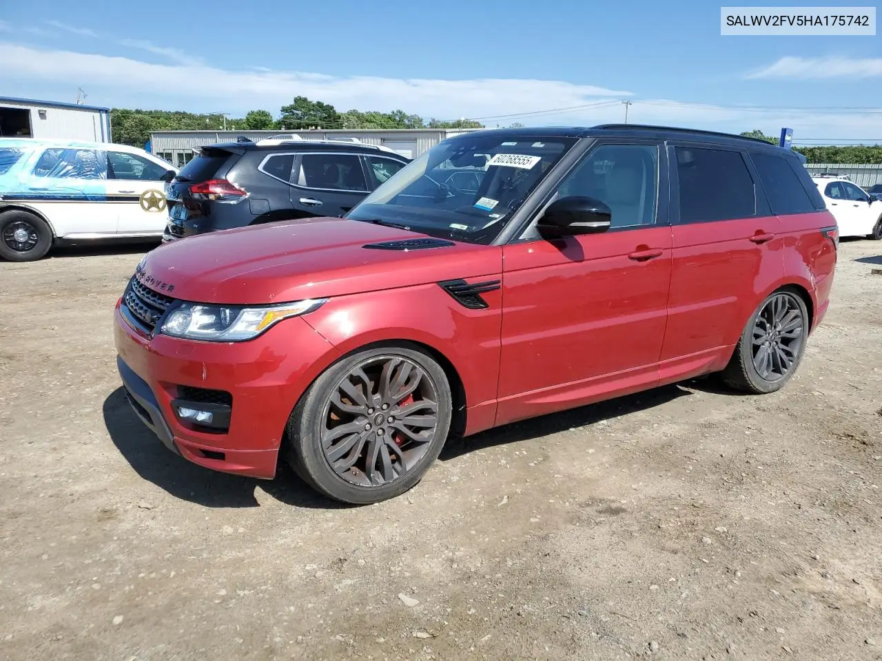2017 Land Rover Range Rover Sport Hse Dynamic VIN: SALWV2FV5HA175742 Lot: 60268555