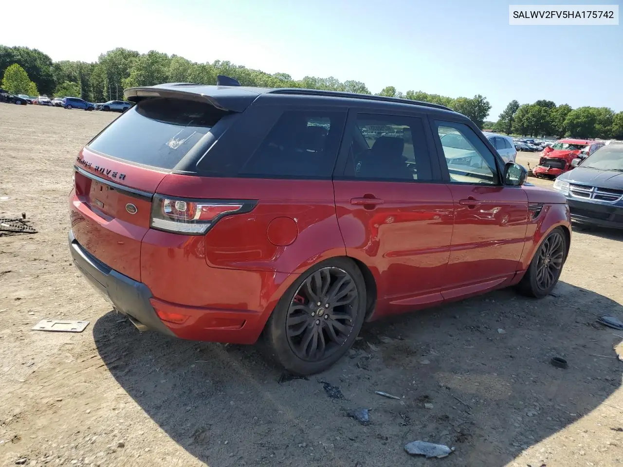 2017 Land Rover Range Rover Sport Hse Dynamic VIN: SALWV2FV5HA175742 Lot: 60268555