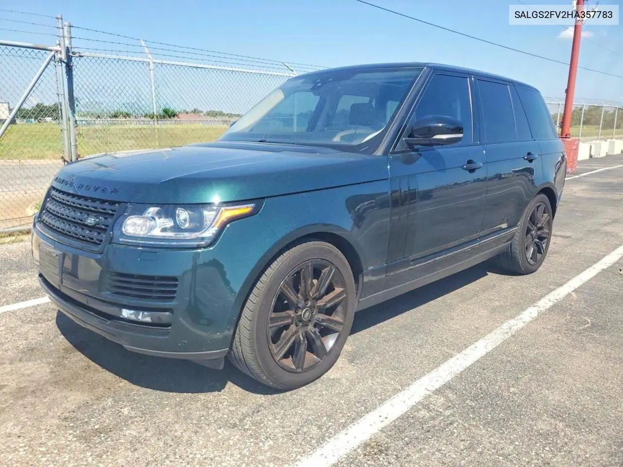 2017 Land Rover Range Rover Hse VIN: SALGS2FV2HA357783 Lot: 60698716
