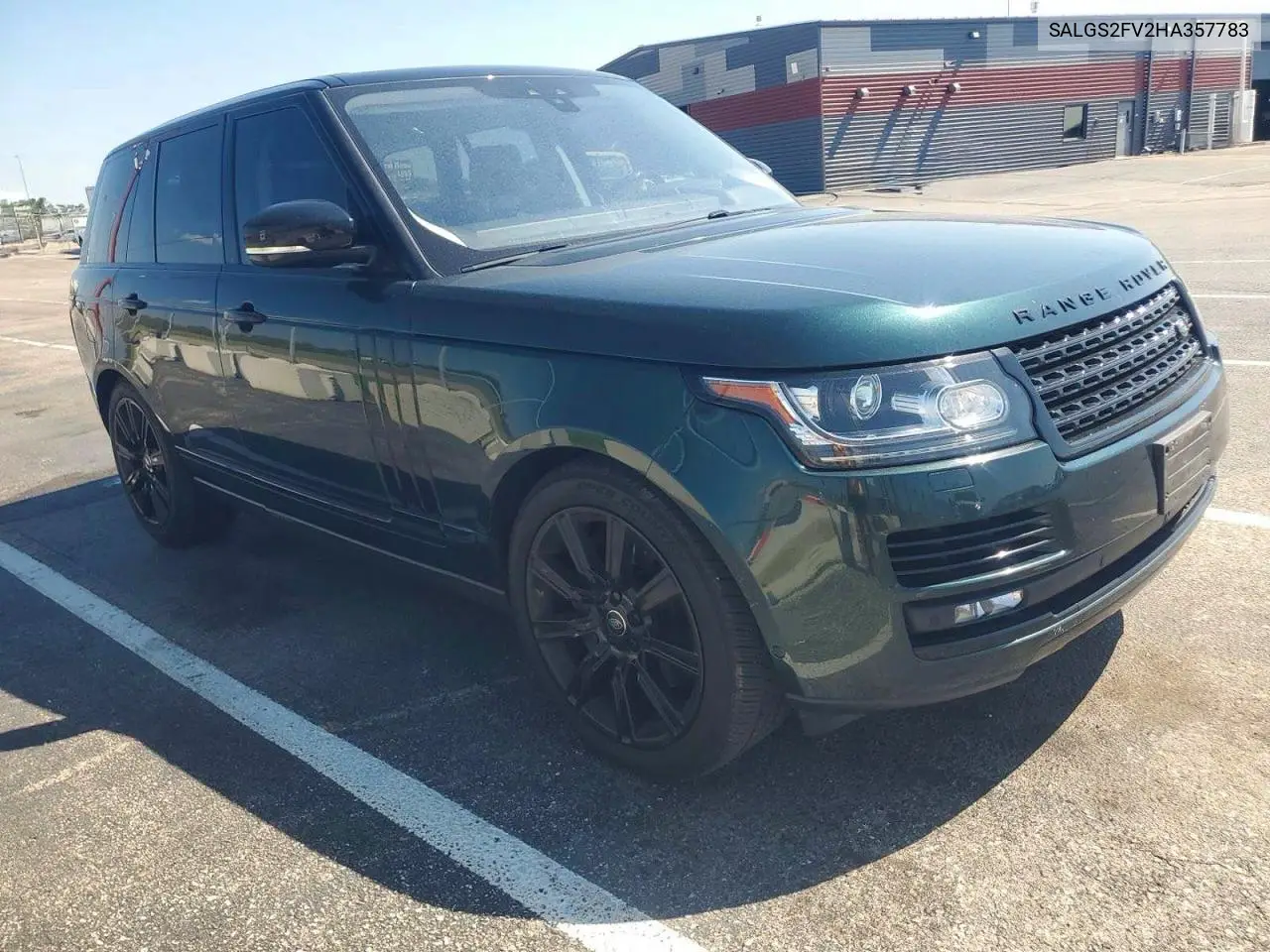 2017 Land Rover Range Rover Hse VIN: SALGS2FV2HA357783 Lot: 60698716