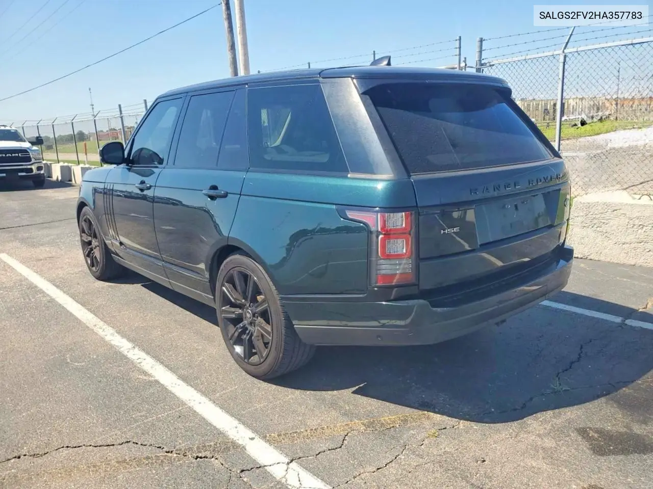 2017 Land Rover Range Rover Hse VIN: SALGS2FV2HA357783 Lot: 60698716