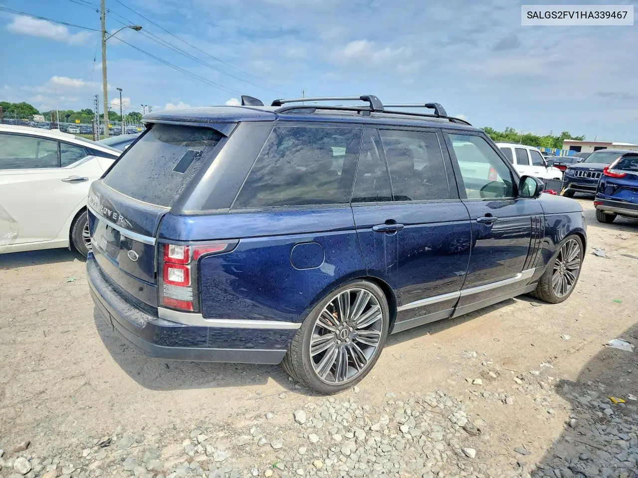 2017 Land Rover Range Rover Hse VIN: SALGS2FV1HA339467 Lot: 60750926