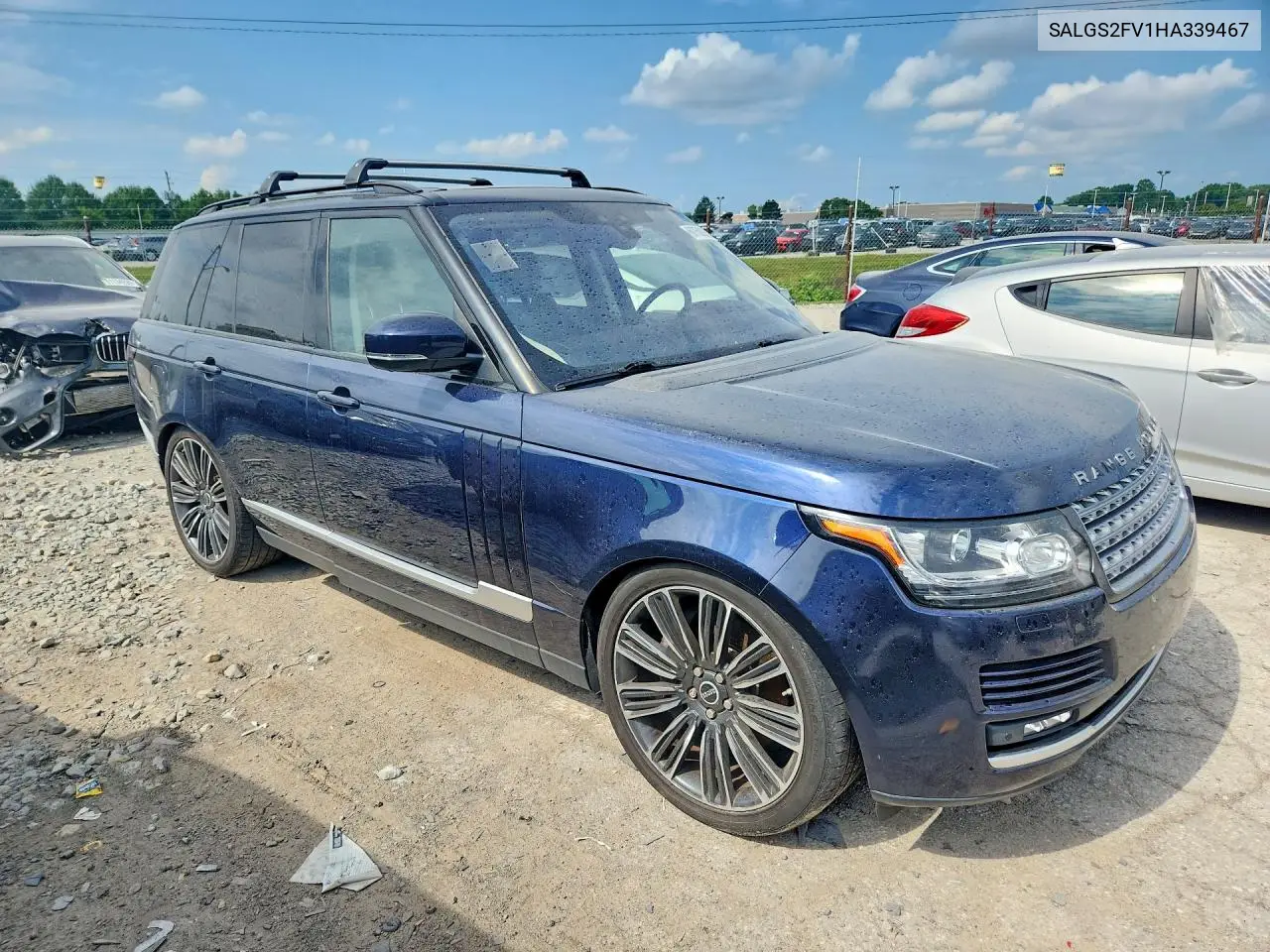 2017 Land Rover Range Rover Hse VIN: SALGS2FV1HA339467 Lot: 60750926