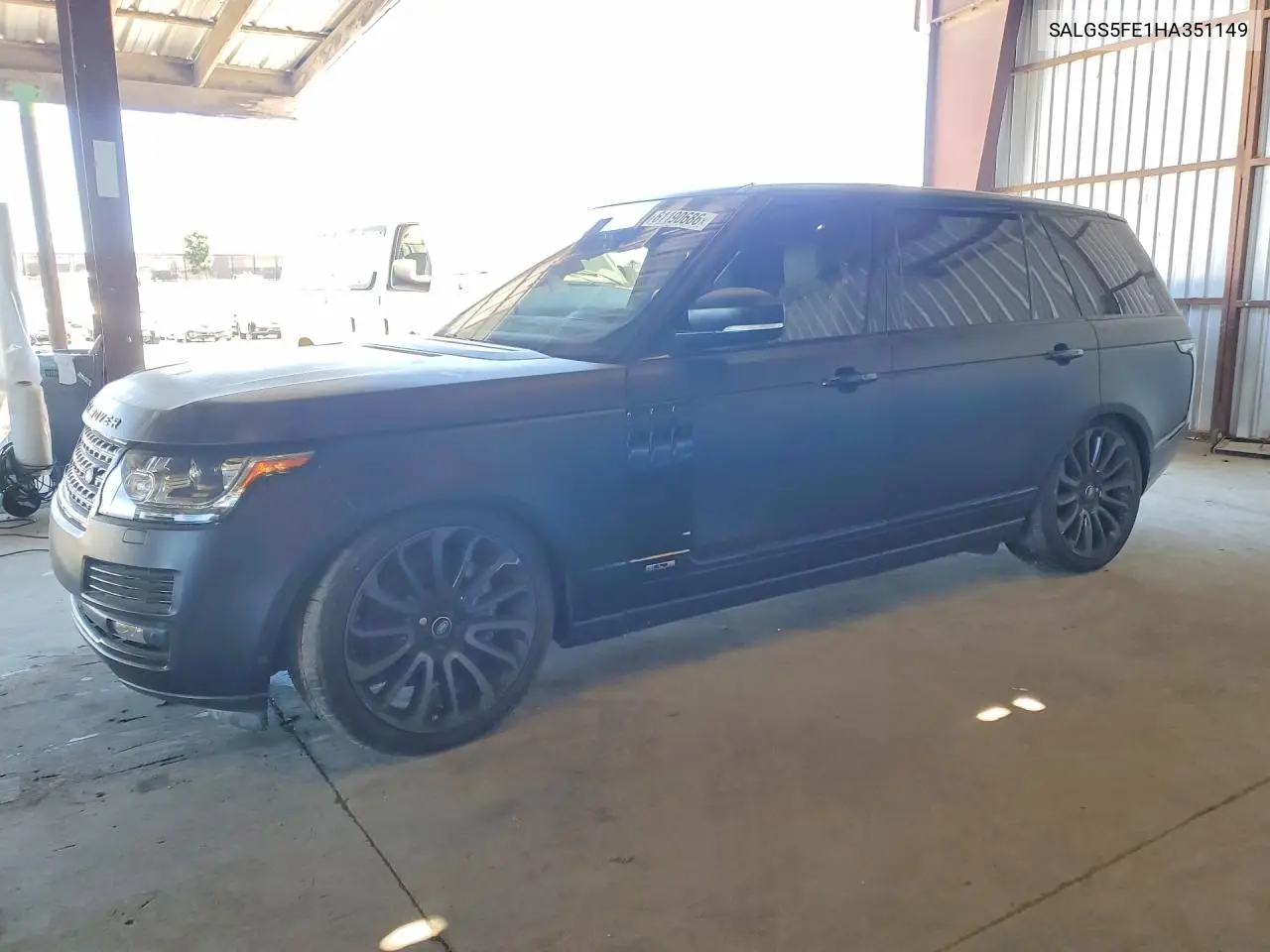 2017 Land Rover Range Rover Supercharged VIN: SALGS5FE1HA351149 Lot: 61190686