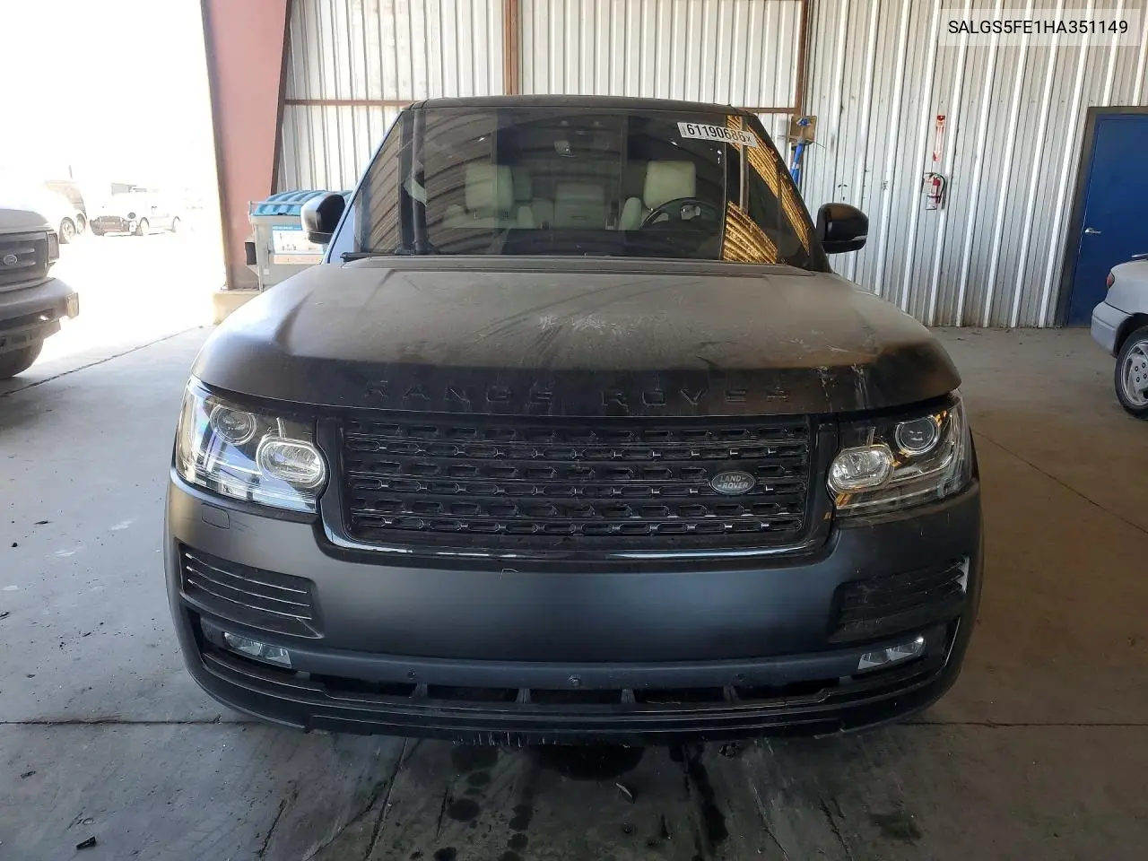 2017 Land Rover Range Rover Supercharged VIN: SALGS5FE1HA351149 Lot: 61190686