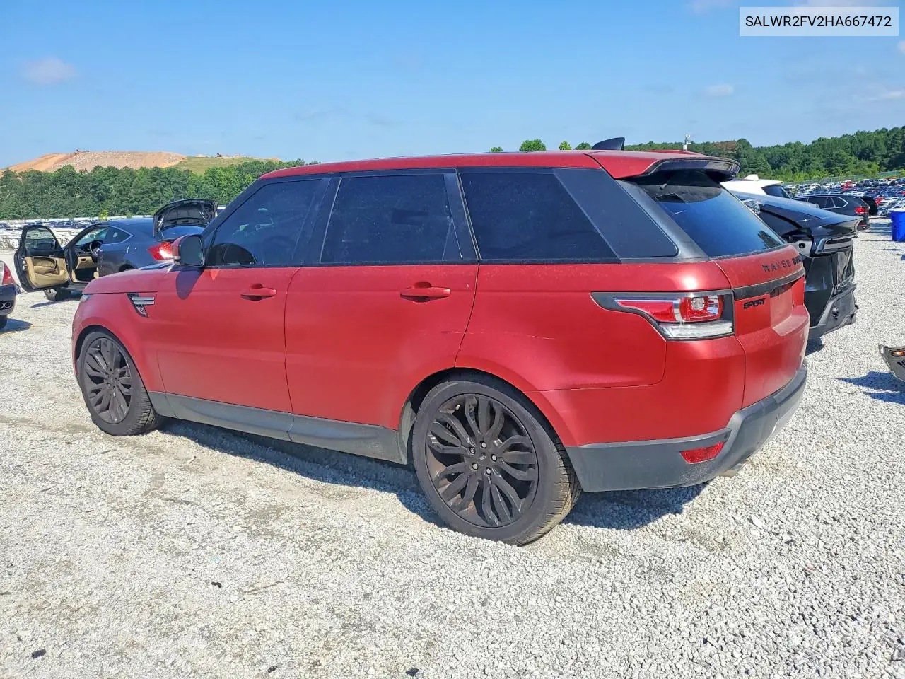 2017 Land Rover Range Rover Sport Hse VIN: SALWR2FV2HA667472 Lot: 61242916