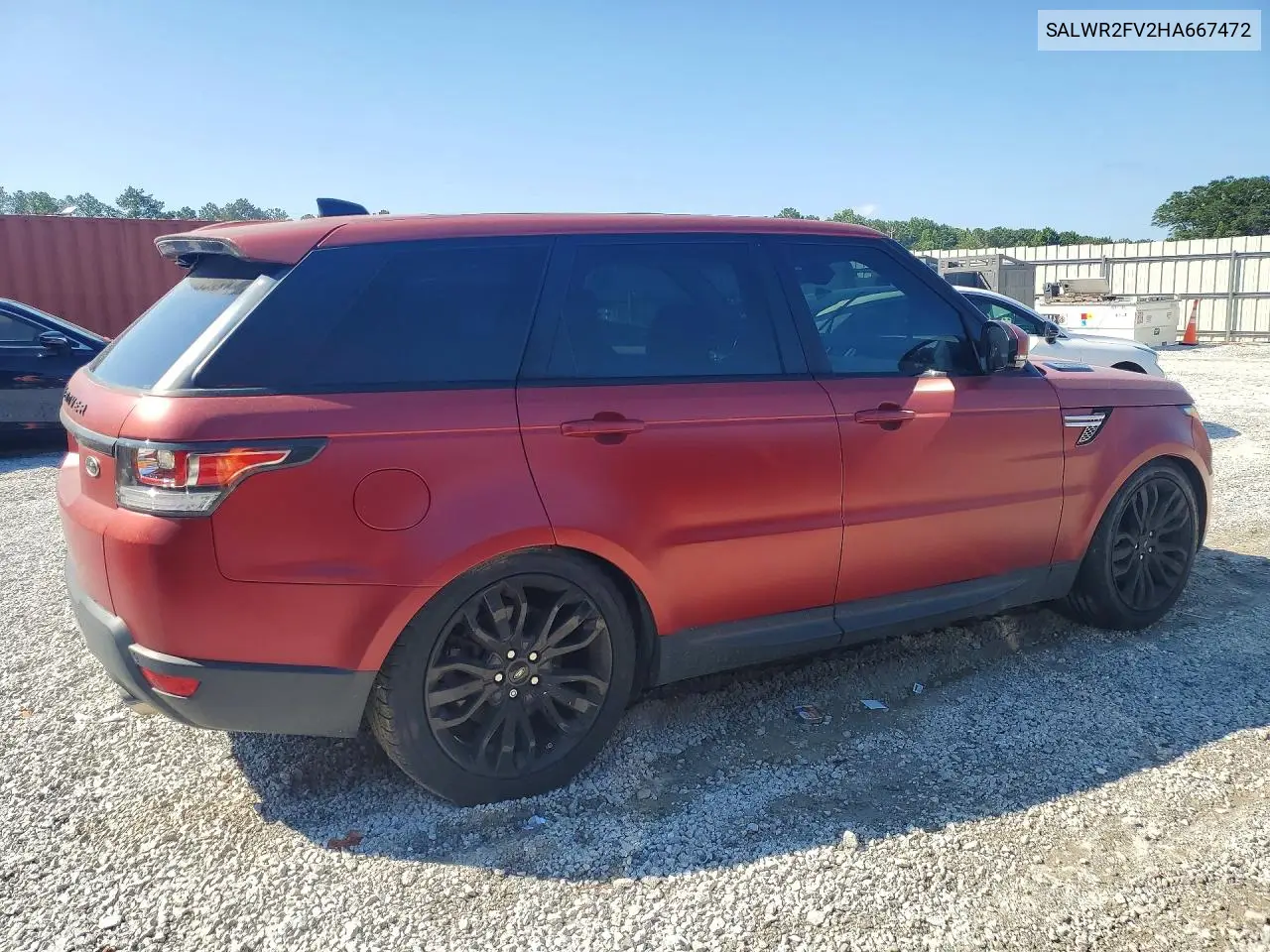 2017 Land Rover Range Rover Sport Hse VIN: SALWR2FV2HA667472 Lot: 61242916