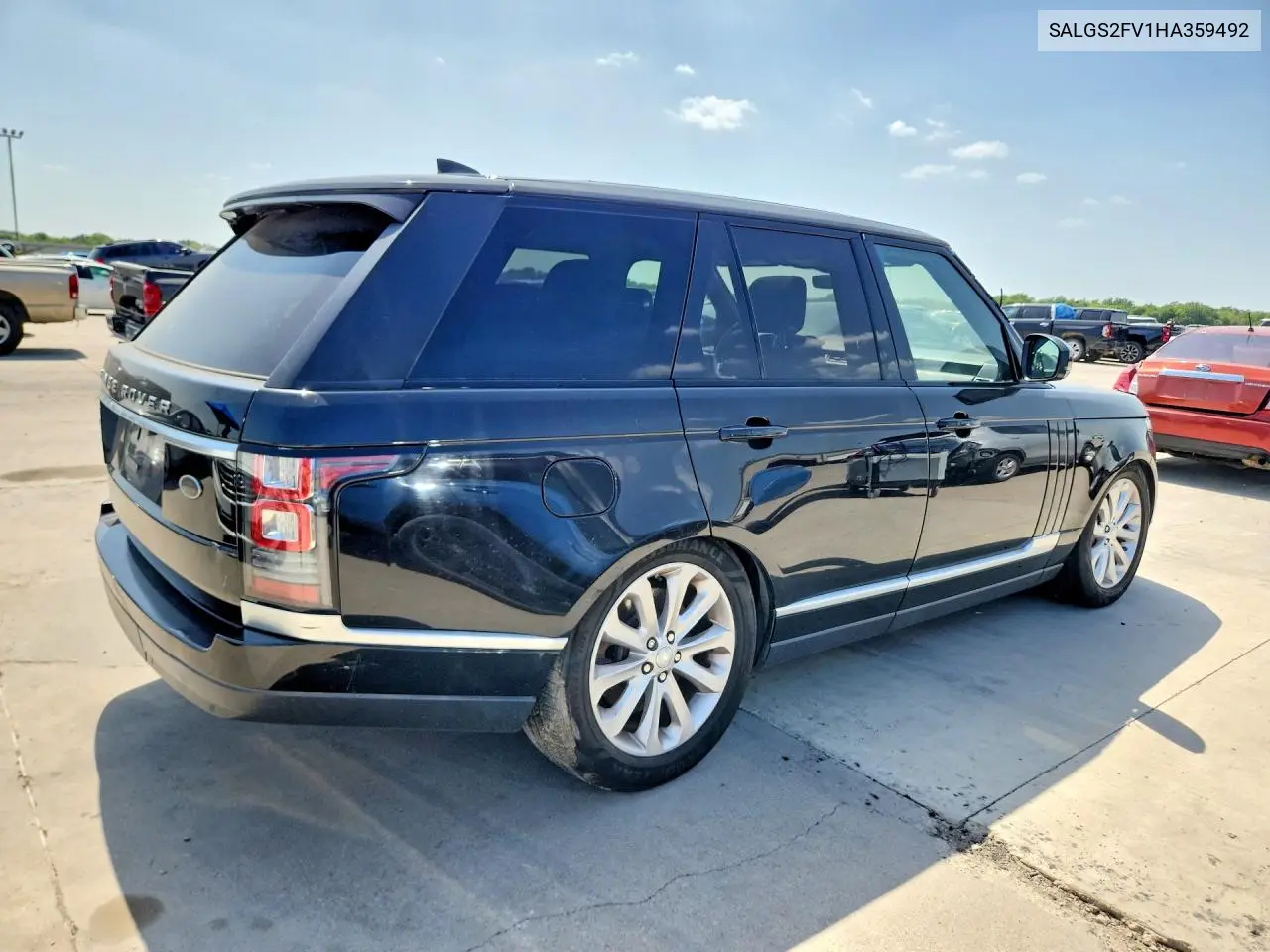 2017 Land Rover Range Rover Hse VIN: SALGS2FV1HA359492 Lot: 61755526