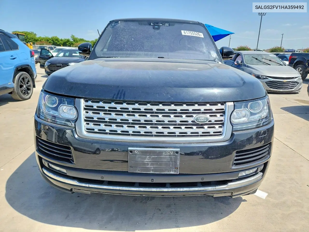 2017 Land Rover Range Rover Hse VIN: SALGS2FV1HA359492 Lot: 61755526