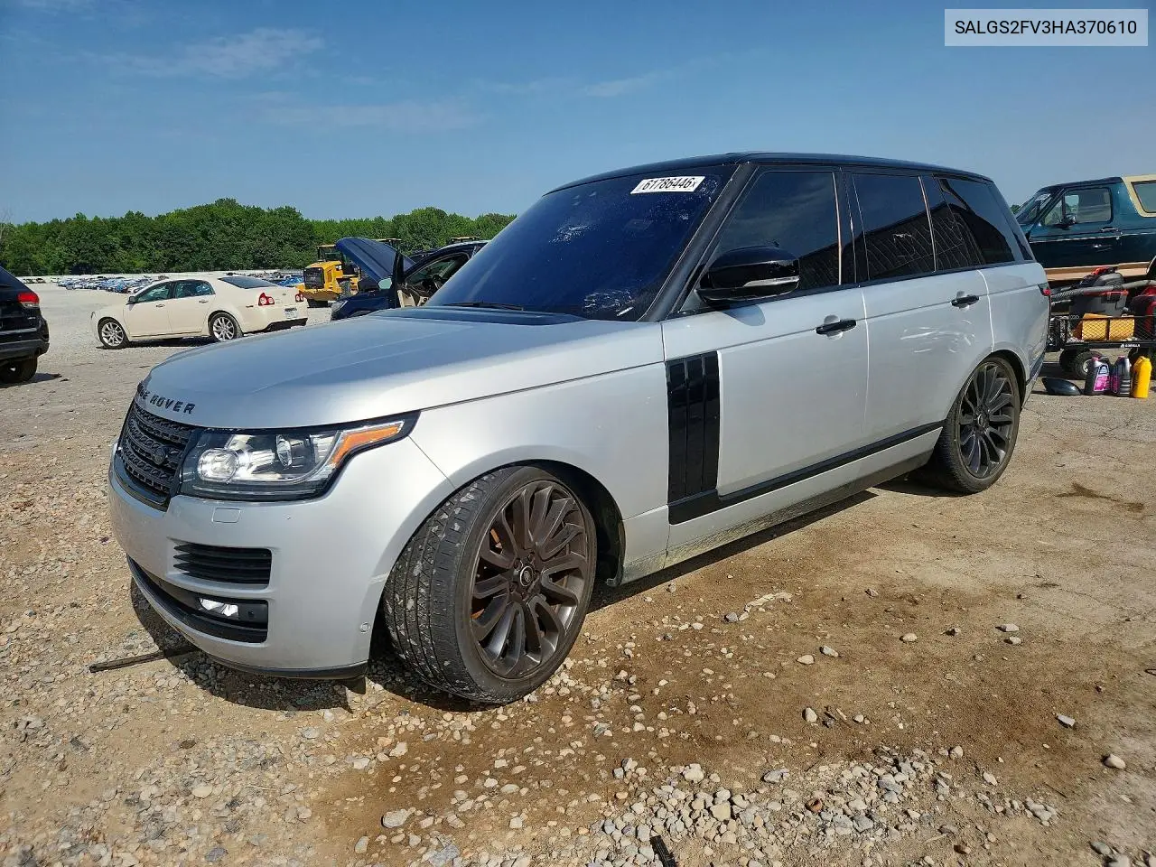 2017 Land Rover Range Rover Hse VIN: SALGS2FV3HA370610 Lot: 61786446