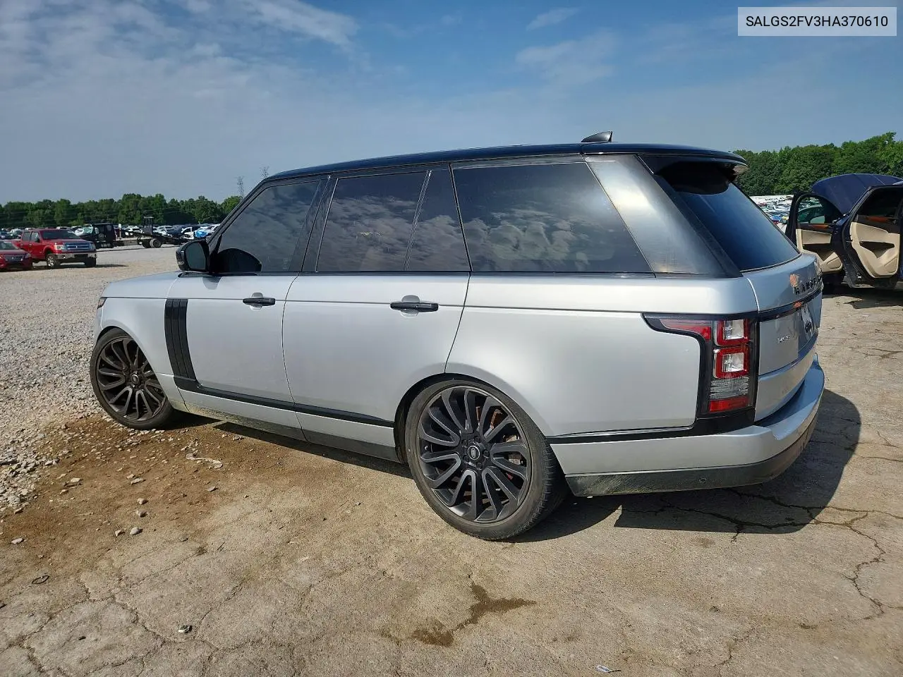 2017 Land Rover Range Rover Hse VIN: SALGS2FV3HA370610 Lot: 61786446
