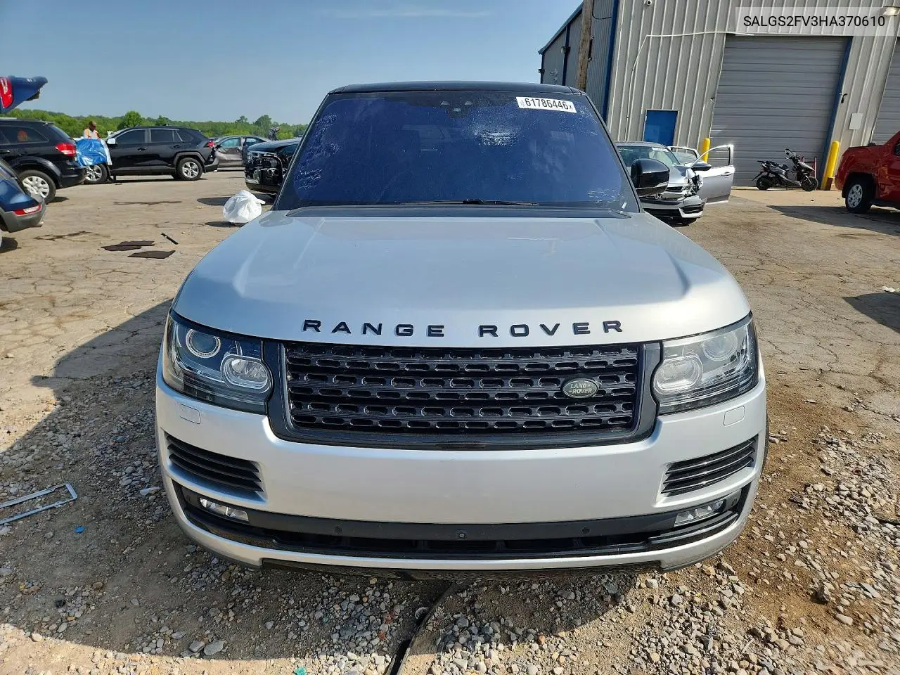 2017 Land Rover Range Rover Hse VIN: SALGS2FV3HA370610 Lot: 61786446