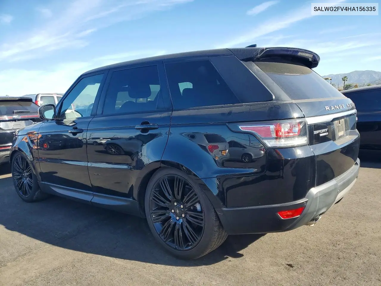 2017 Land Rover Range Rover Sport Se VIN: SALWG2FV4HA156335 Lot: 79781925