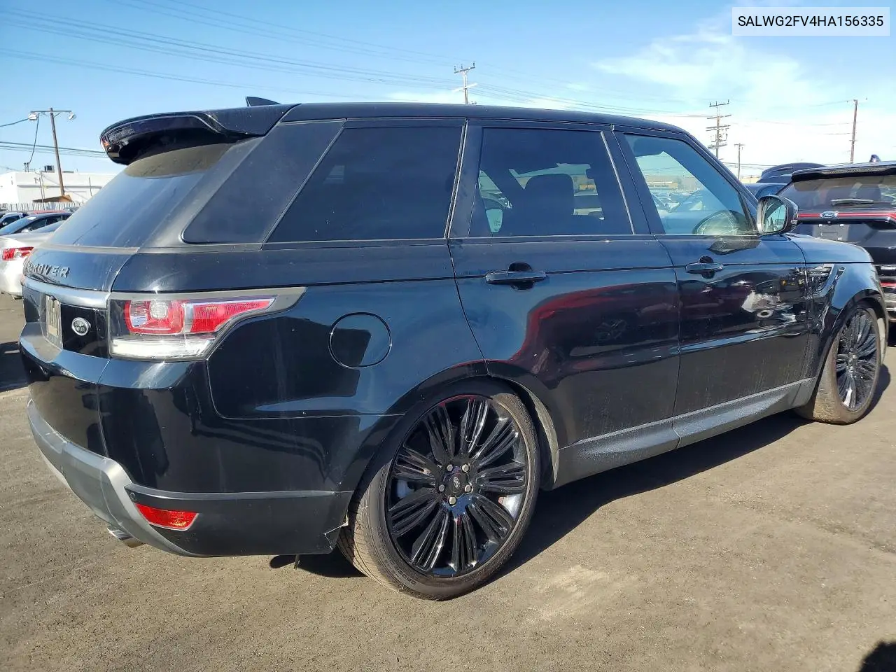2017 Land Rover Range Rover Sport Se VIN: SALWG2FV4HA156335 Lot: 79781925