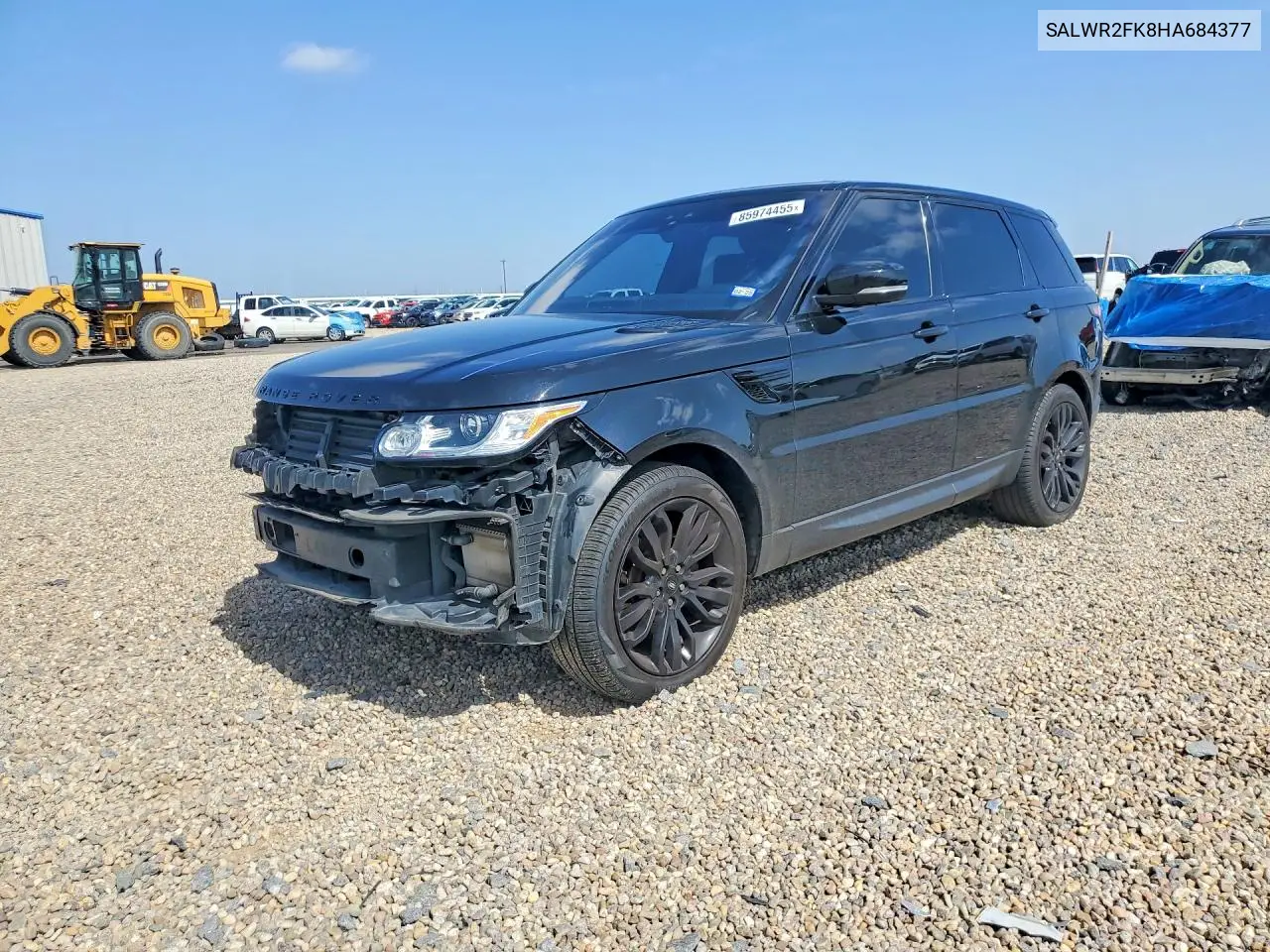 2017 Land Rover Range Rover Sport Hse VIN: SALWR2FK8HA684377 Lot: 85974455