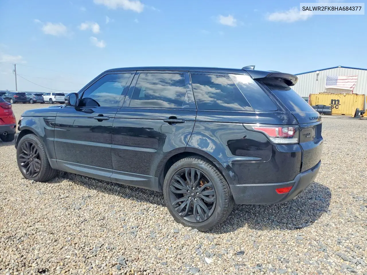 2017 Land Rover Range Rover Sport Hse VIN: SALWR2FK8HA684377 Lot: 85974455