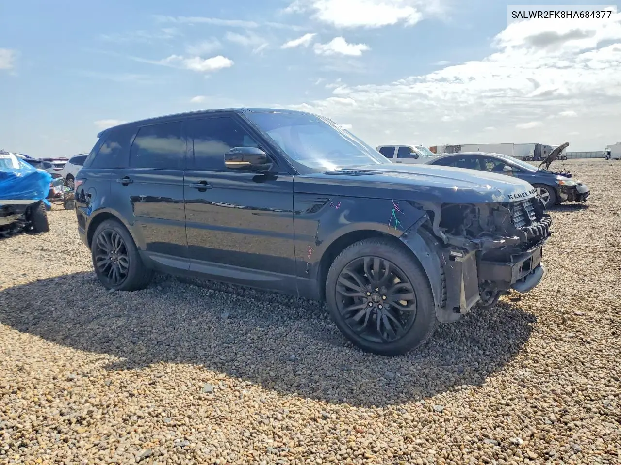2017 Land Rover Range Rover Sport Hse VIN: SALWR2FK8HA684377 Lot: 85974455