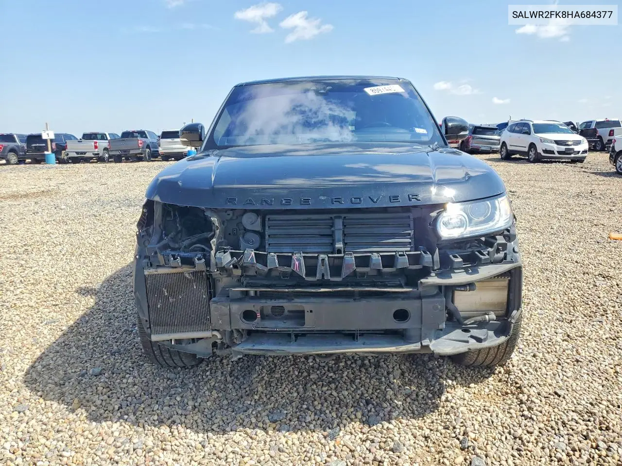 2017 Land Rover Range Rover Sport Hse VIN: SALWR2FK8HA684377 Lot: 85974455