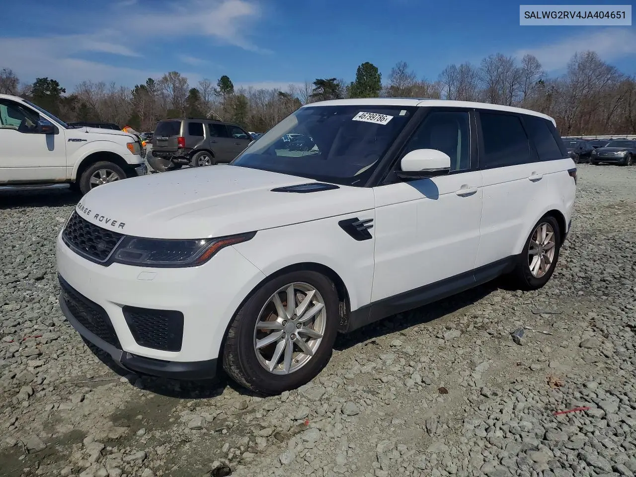 2018 Land Rover Range Rover Sport Se VIN: SALWG2RV4JA404651 Lot: 46799786