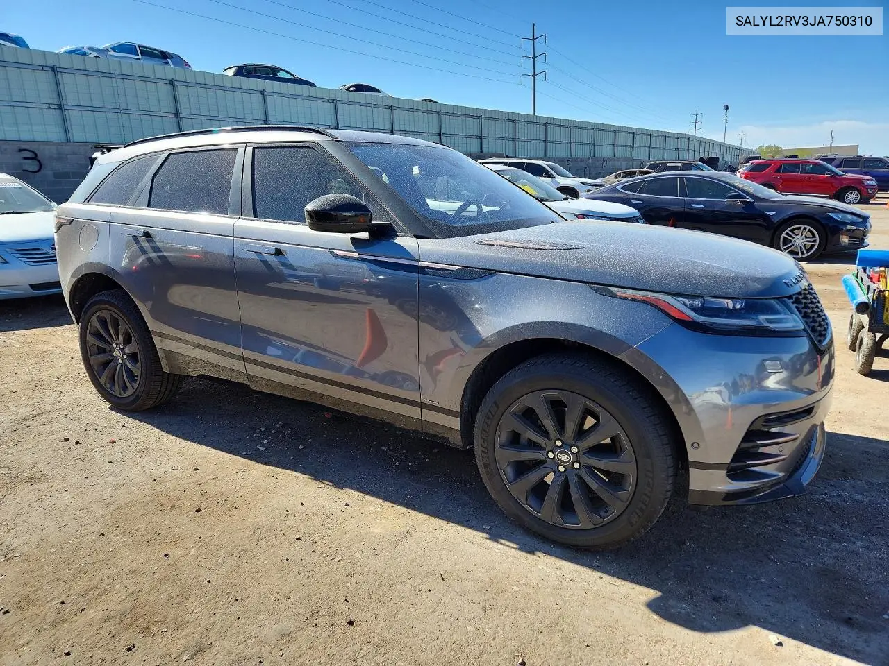 2018 Land Rover Range Rover Velar R-Dynamic Se VIN: SALYL2RV3JA750310 Lot: 50855096