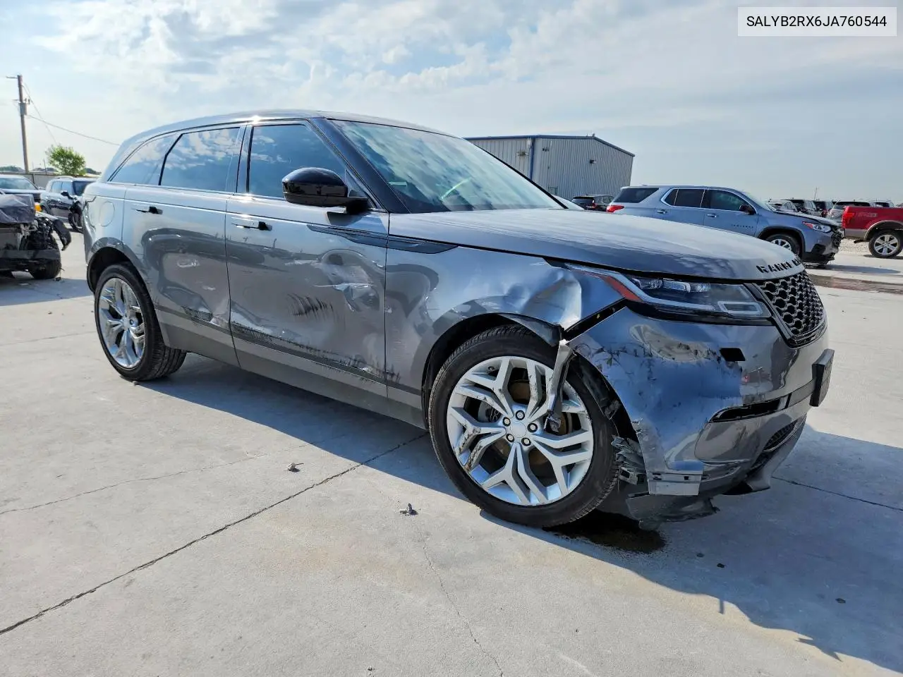 2018 Land Rover Range Rover Velar S VIN: SALYB2RX6JA760544 Lot: 54542426